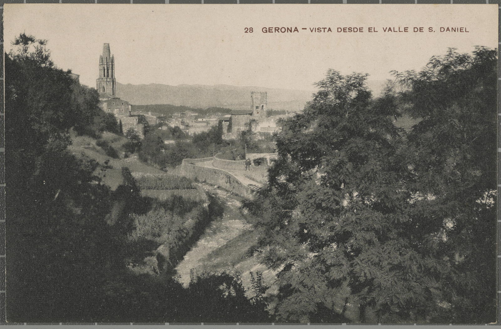 Desconegut, 28. Gerona - View desde the valle of S. Daniel