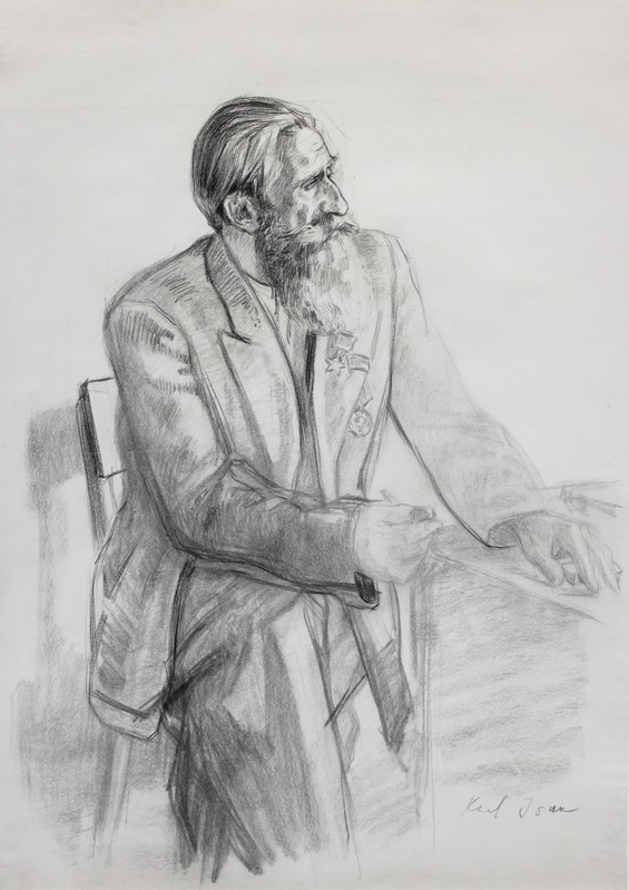 Eduard (autor) Einmann, Charles Isak, seated
