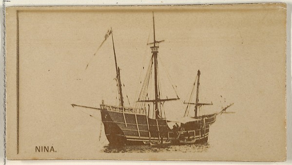 Allen & Ginter, Nina, from the Famous Ships series (N50) for Virginia Brights Cigarettes