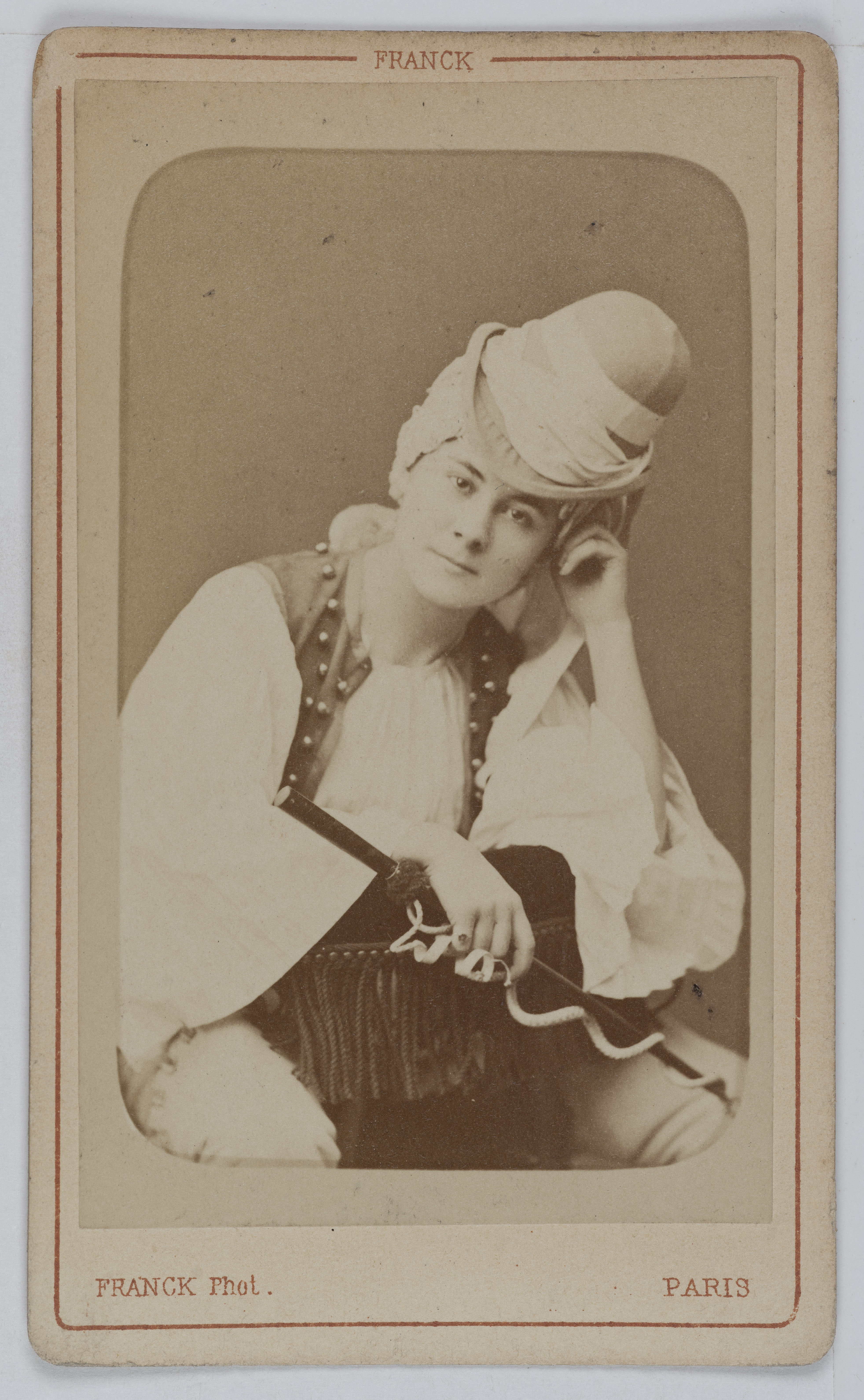 Franck, Portrait de Riber, actrice au Théâtre de la Renaissance.