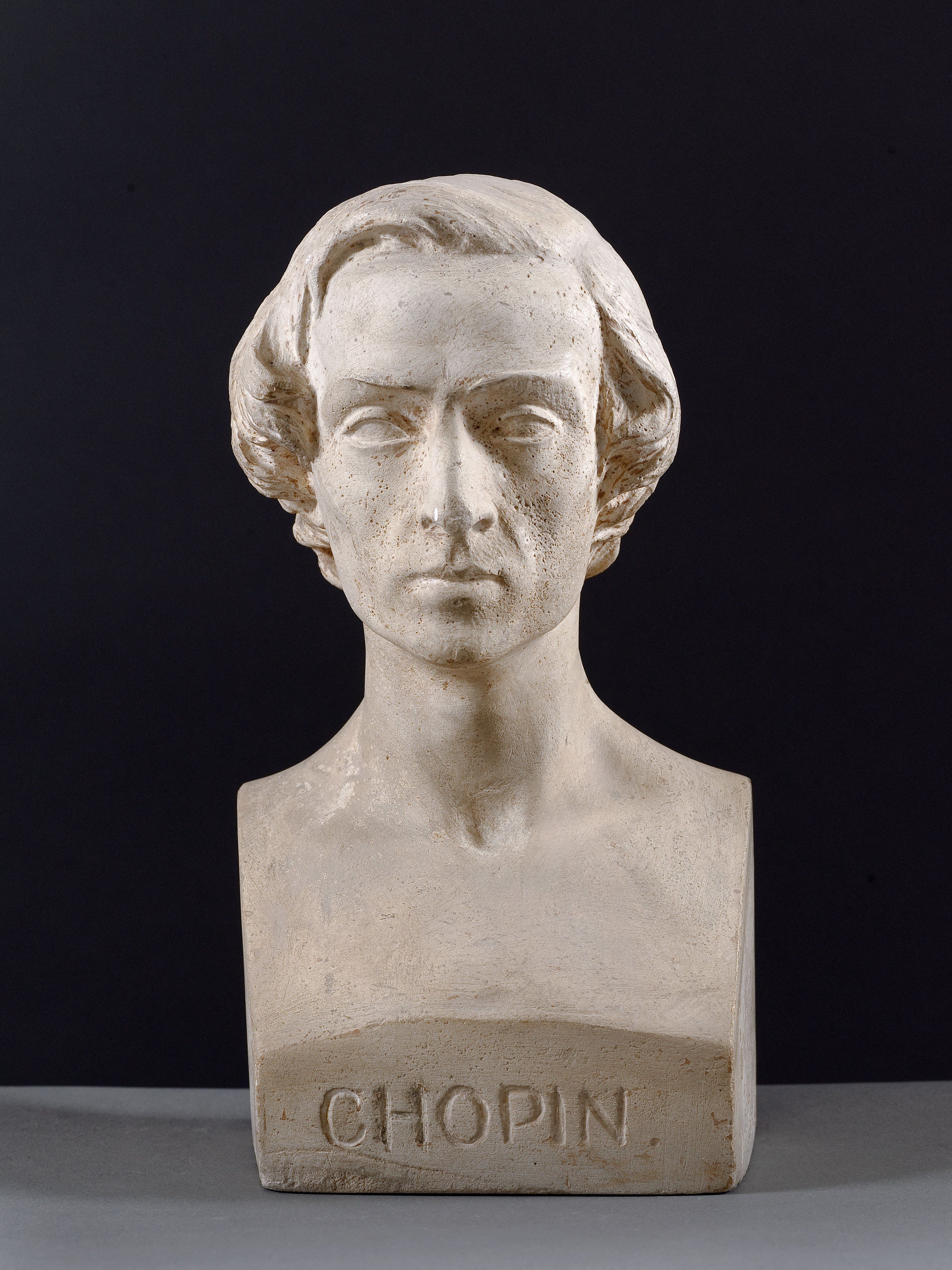 Jean Pierre Dantan, Portrait sérieux de Frédéric Chopin (1800-1849), pianiste compositeur