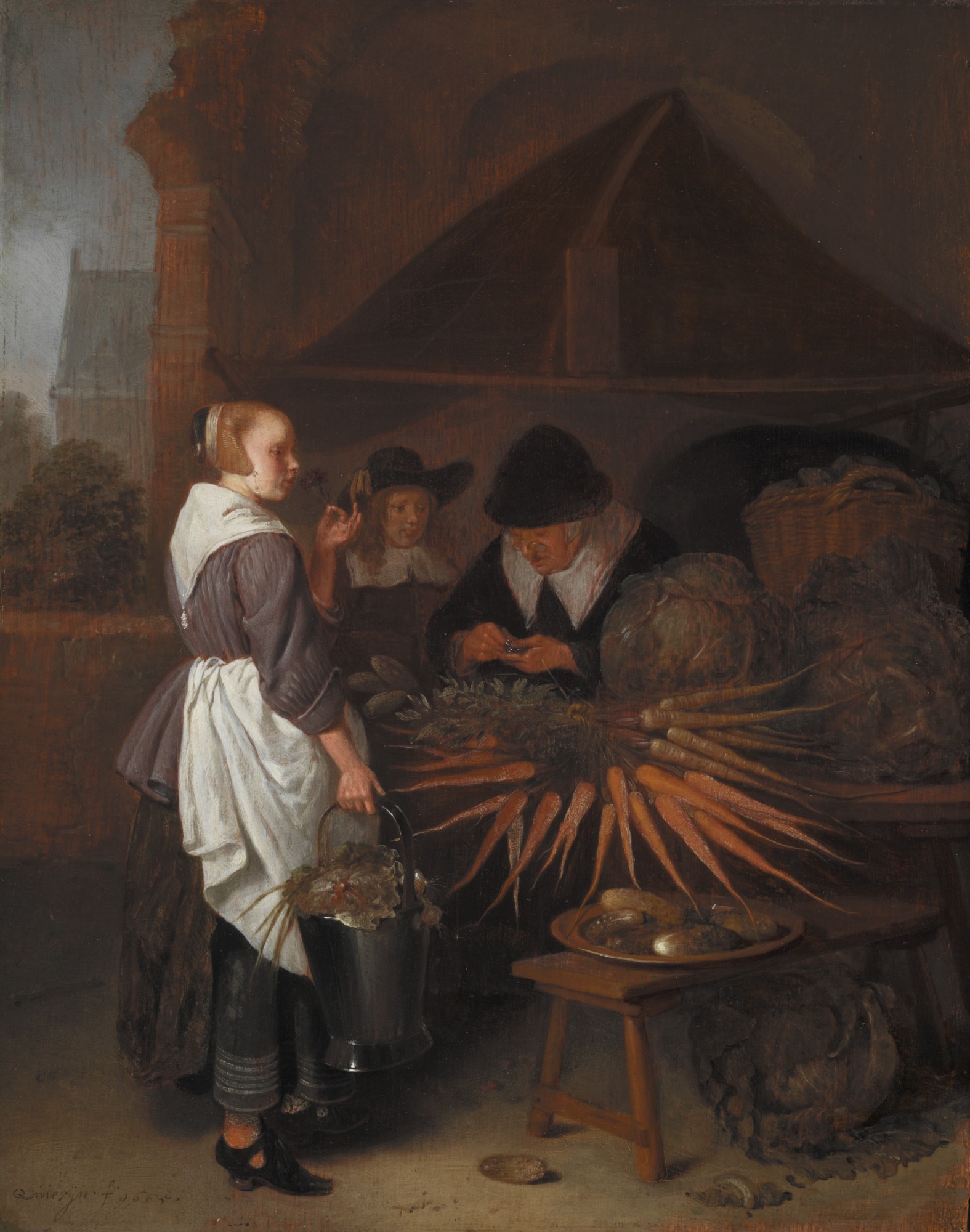 Quirijn van Brekelenkam, The Vegetable Stall