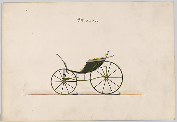 Brewster & Co., Design for Pony Phaeton, no. 3243
