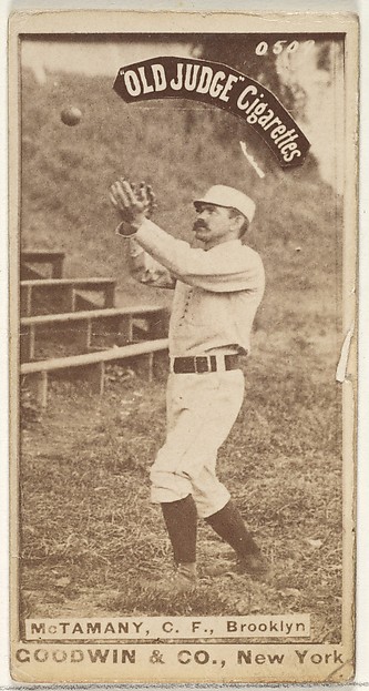 Goodwin & Company, McTamany, Center Field, Brooklyn, from the Old Judge series (N172) for Old Judge Cigarettes