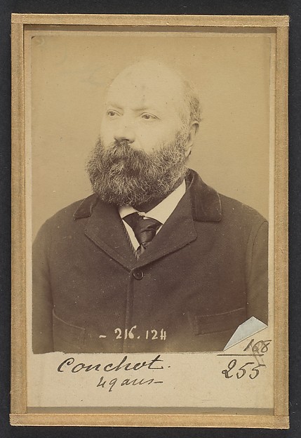 Alphonse Bertillon, Couchot. Jean. 49 ans, né à Bidache (Basses-Pyrénées). Tailleurs d'habits. Anarchiste. 23/3/94.