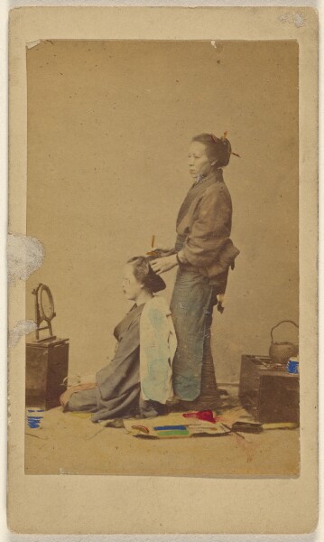 Unknown, Female hair dresser