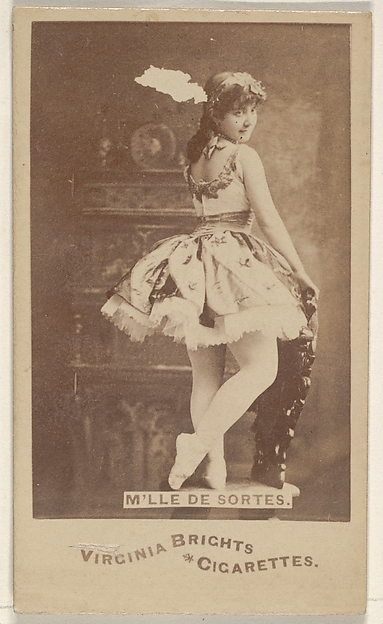 Allen & Ginter, M'lle de Sortes, from the Actors and Actresses series (N45, Type 6) for Virginia Brights Cigarettes