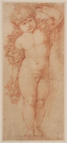 Unknown, Copy of the child on the left side of the prophet Isaiah in the fresco in S. Agostino, Rome