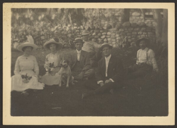 Louis Fleckenstein, [Group Portrait Seated in Park]