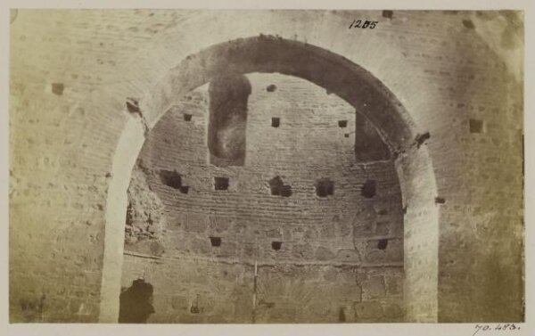 Parker, John Henry, Gates of Rome - Porta Appia, now di S. Sebastiano, interior of part of the western Tower, the lower part stone-work of Honorius, A.D. 400, the upper part brickwork of Theodoric, A.D. 500