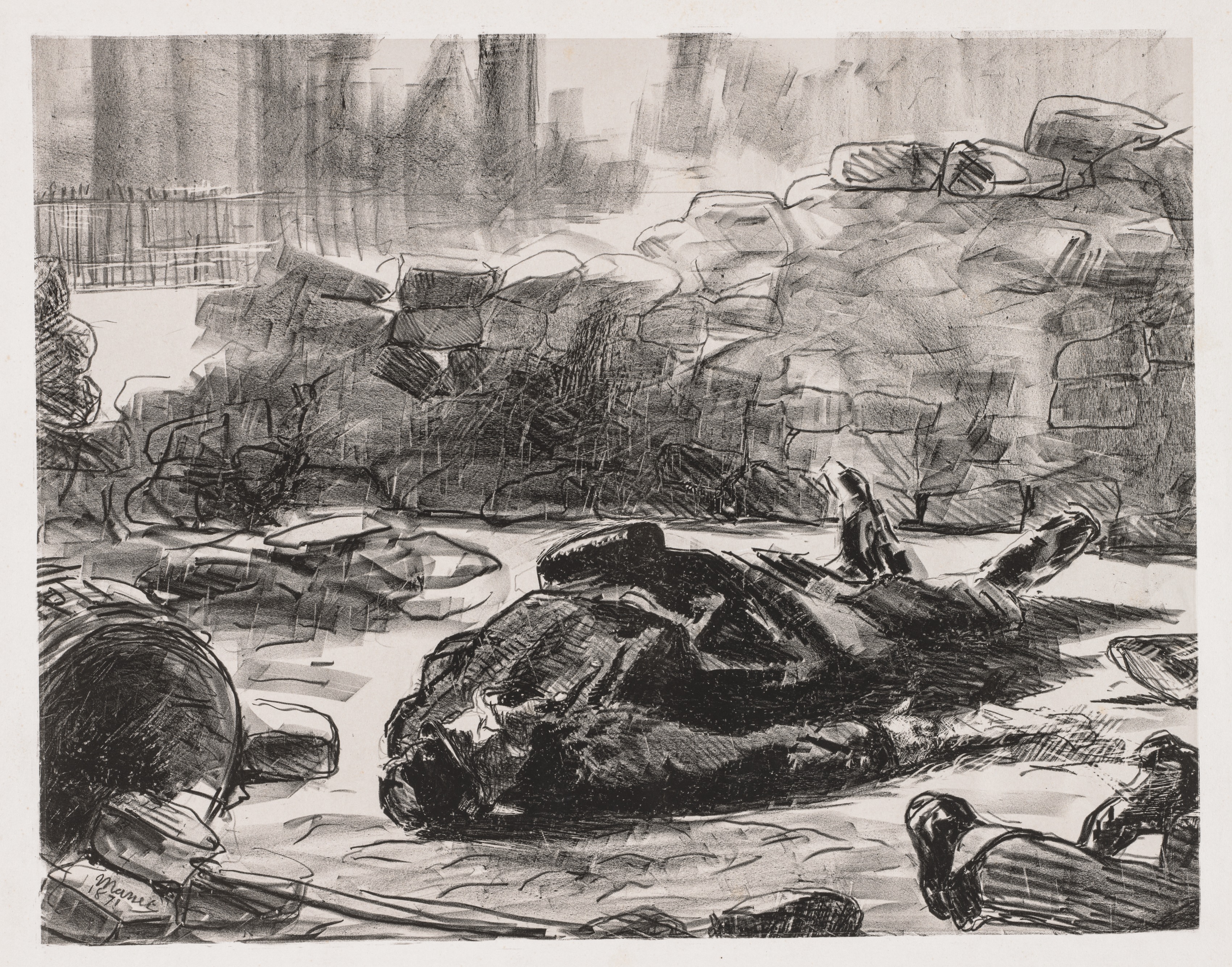 Édouard Manet, Civil War (Scene of the Commune of Paris)