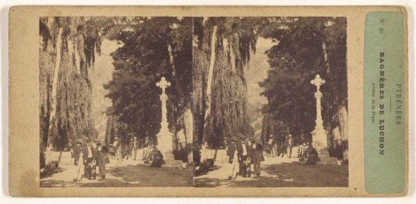 Unknown, Pyrenees. Bagneres de Luchon. Avenue de la Pique.