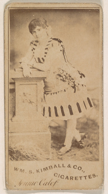 William S. Kimball & Company, Jennie Calef, from the Actresses series (N203) issued by Wm. S. Kimball & Co.