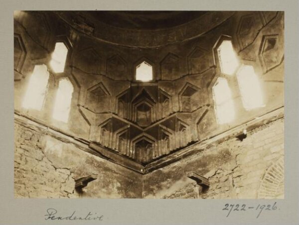K.A.C. Creswell, Dome pendentive at the mausoleum of Ali Badr al-Qarafy, Cairo