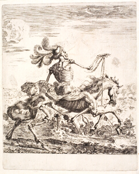 Stefano della Bella, Døden på slagmarken