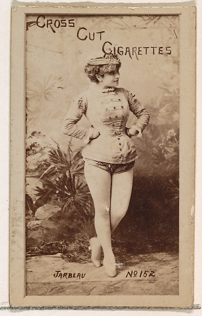 W. Duke, Sons & Co., Card Number 152, Jarbeau, from the Actors and Actresses series (N145-1) issued by Duke Sons & Co. to promote Cross Cut Cigarettes