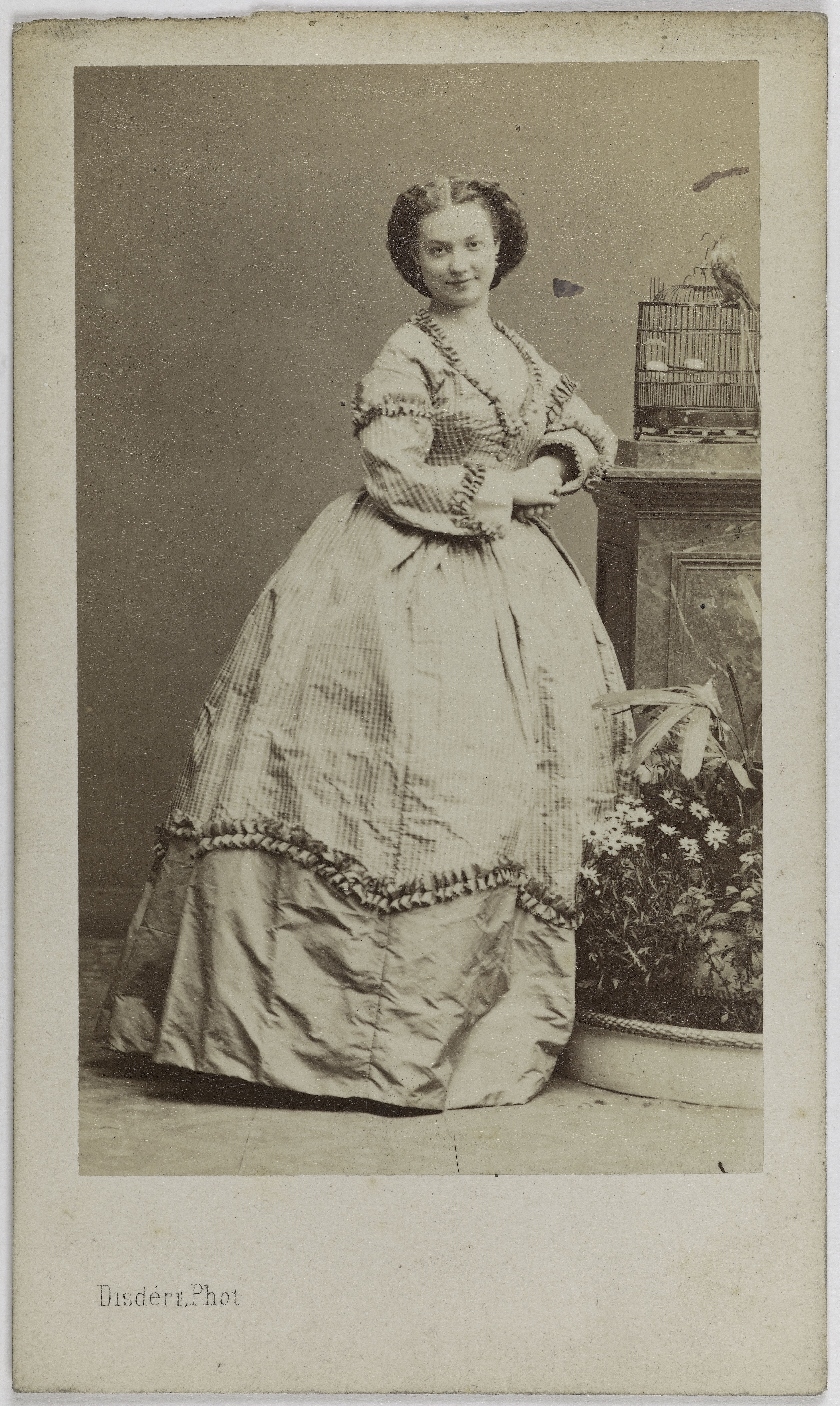 André-Adolphe-Eugène Disdéri, Portrait de Pittori, (danseuse)