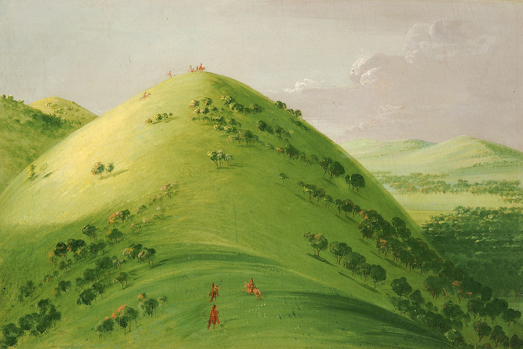 George Catlin, Beautiful Prairie Bluffs, Upper Mississippi