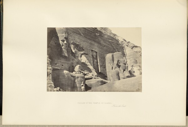 Francis Frith, Facade of the Temple of Simbel, From the East