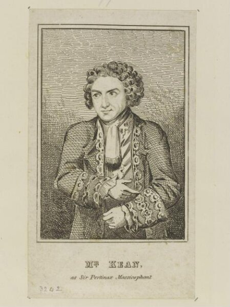 Unknown, Mr. Kean as Sir Pertinax Macsicophant