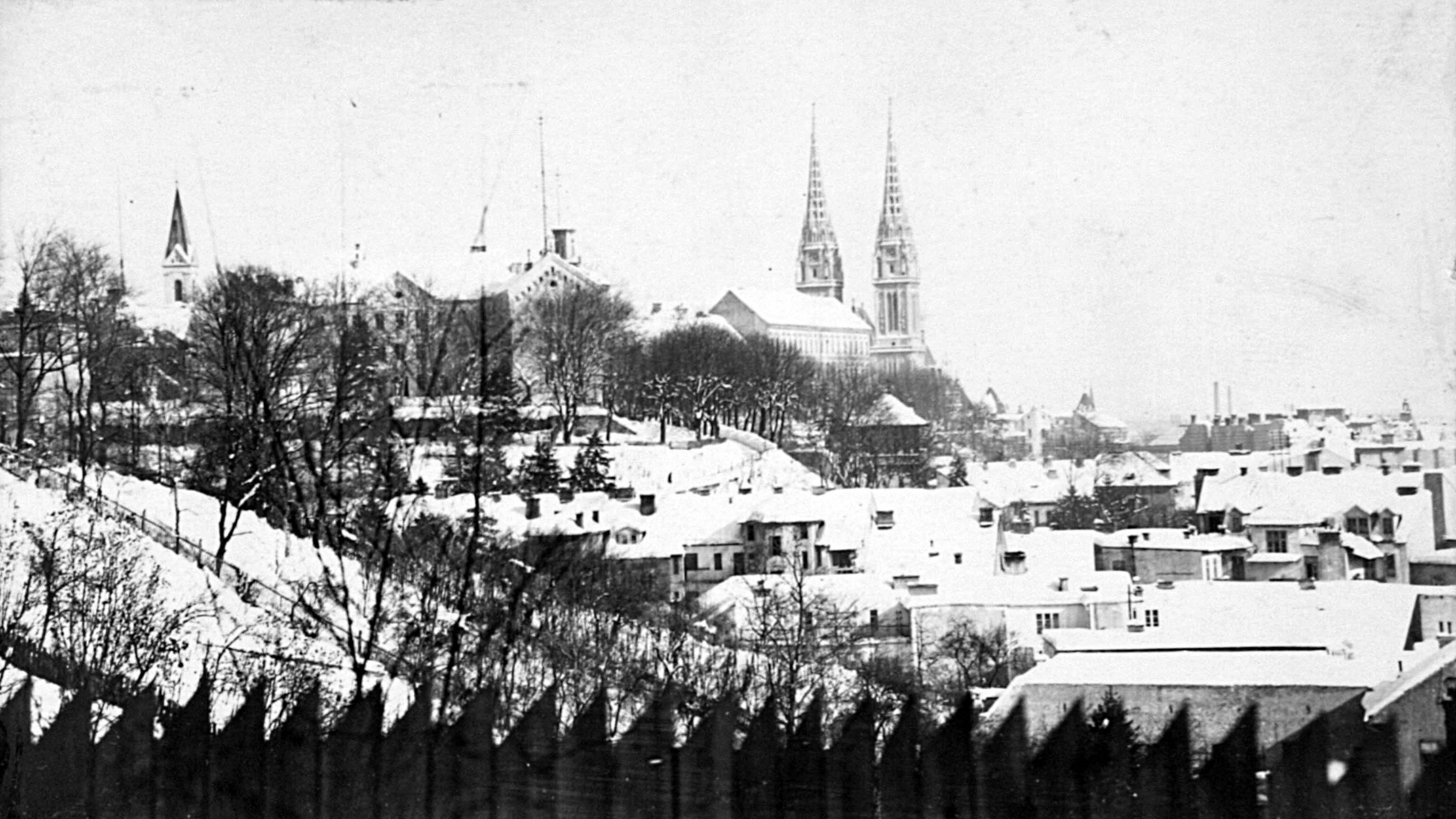 Vladimir Horvat, Zagreb - Veduta s Rokovog perivoja na Grič