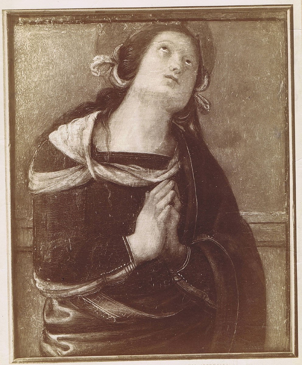 Fratelli Alinari, Pietro Perugino: Die Heilige Flavia, Pinakothek, Vatikanische Museen, Rom