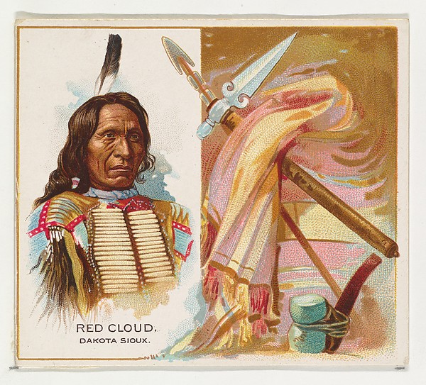 Allen & Ginter, Red Cloud, Dakota Sioux, from the American Indian Chiefs series (N36) for Allen & Ginter Cigarettes