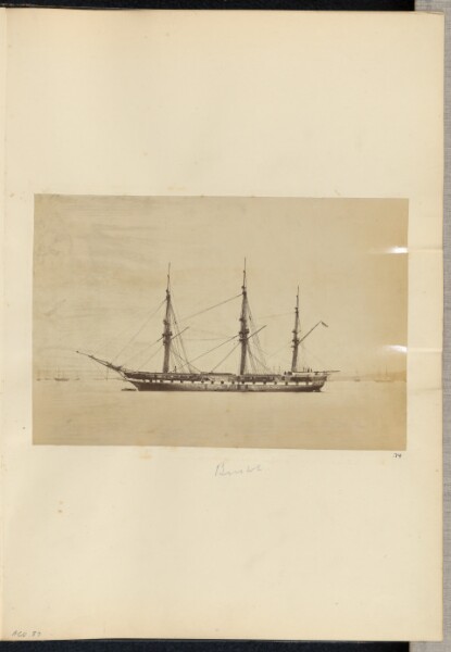 Unknown, [View of the HMS Bristol]