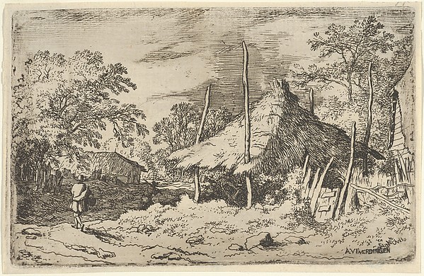 Allart van Everdingen, The Wheel underneath the Haybarn