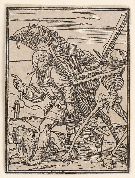 Hans Holbein the Younger, The Shop-keeper, from "The Dance of Death"