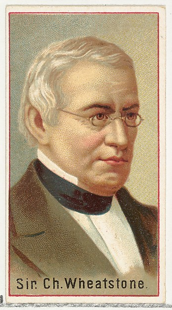 Allen & Ginter, Sir Charles Wheatstone, printer's sample for the World's Inventors souvenir album (A25) for Allen & Ginter Cigarettes