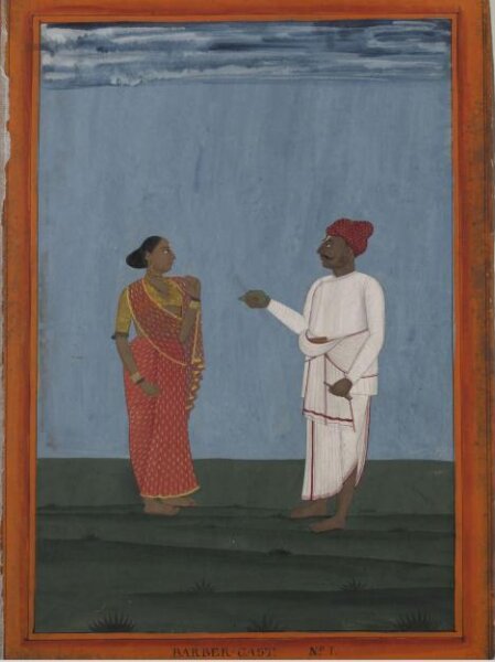 Unknown, A barber and his wife
