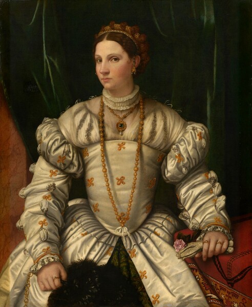 Moretto da Brescia, Portrait of a Lady in White