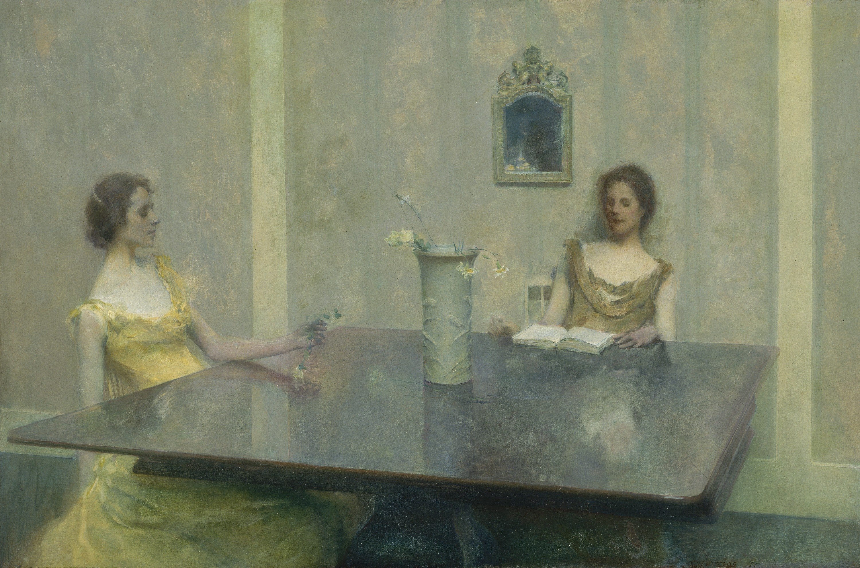 Thomas Wilmer Dewing, A Reading