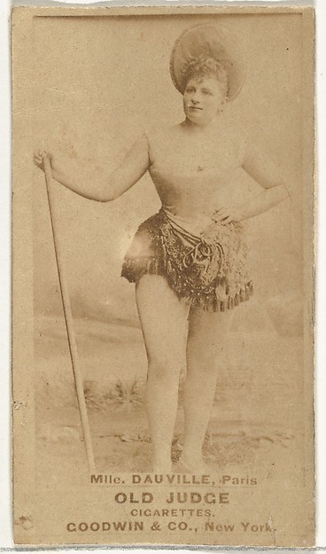 Goodwin & Company, Mlle. Dauville, Paris, from the Actors and Actresses series (N171) for Old Judge Cigarettes
