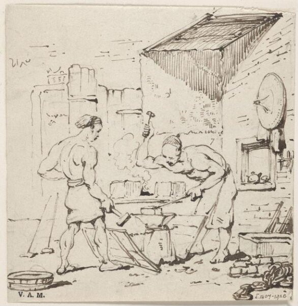 George Chinnery, Two blacksmiths at work