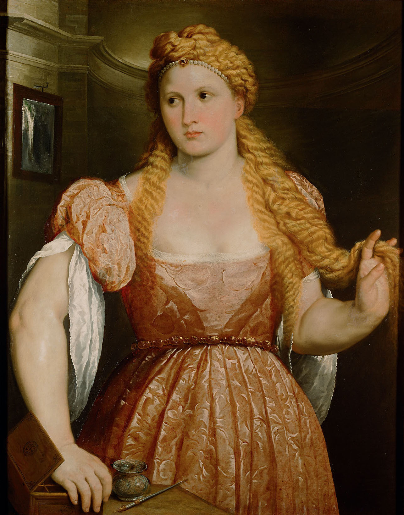 Paris Bordone, Young Woman at Dressing table