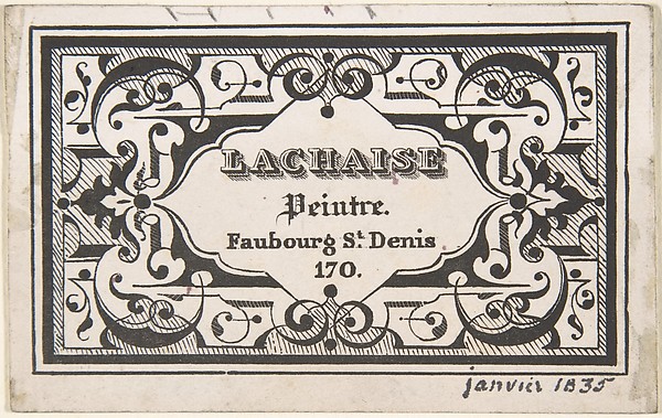 Jules-Edmond-Charles Lachaise, Trade Card