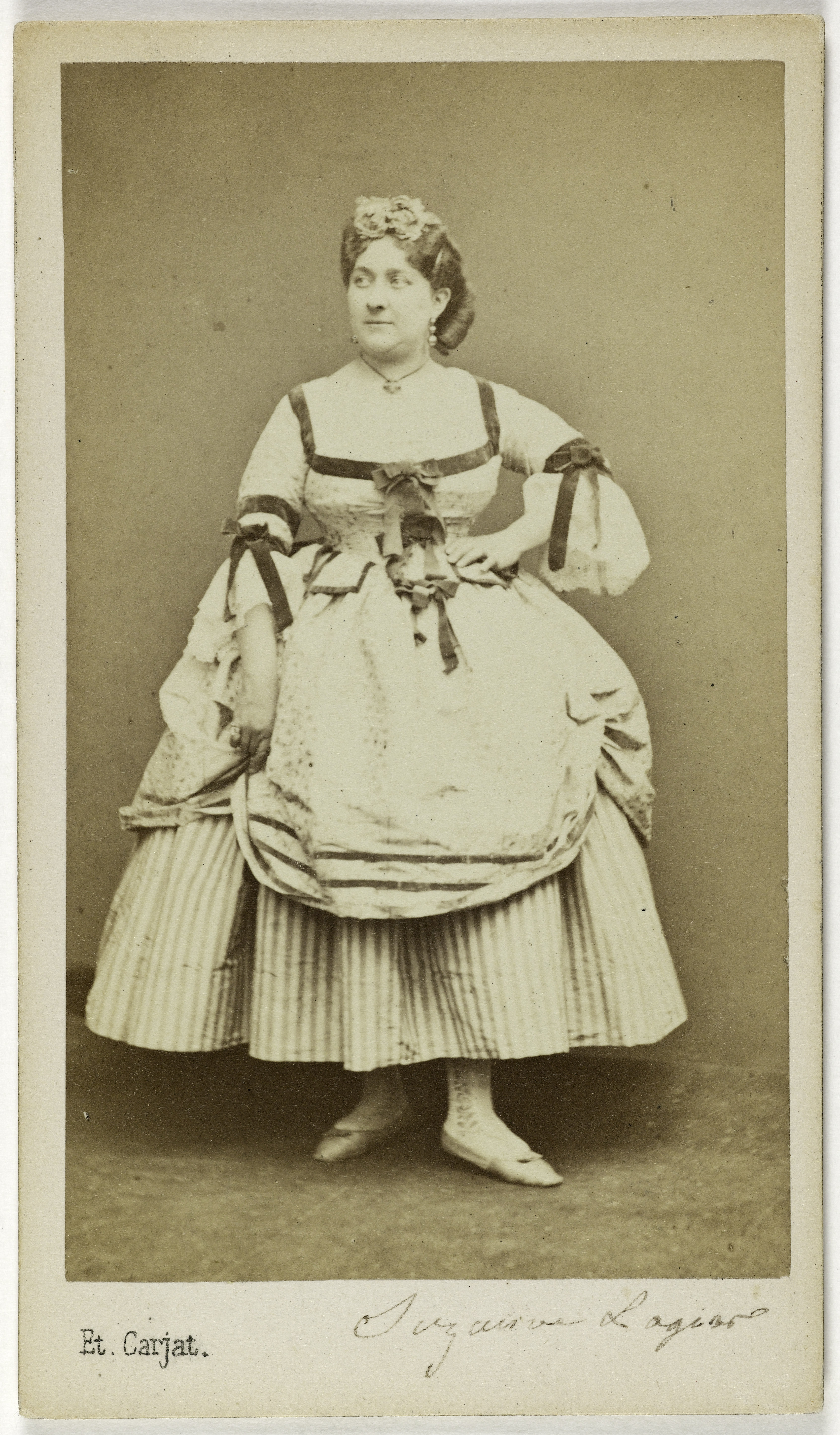 Etienne Carjat, Portrait de Lagier Suzanne, (1833-1893), (actrice, chanteuse populaire, compositeur)