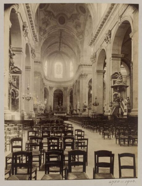 Atget, Jean-Eugène-Auguste, Interior, Church of St Sulpice, Paris, France