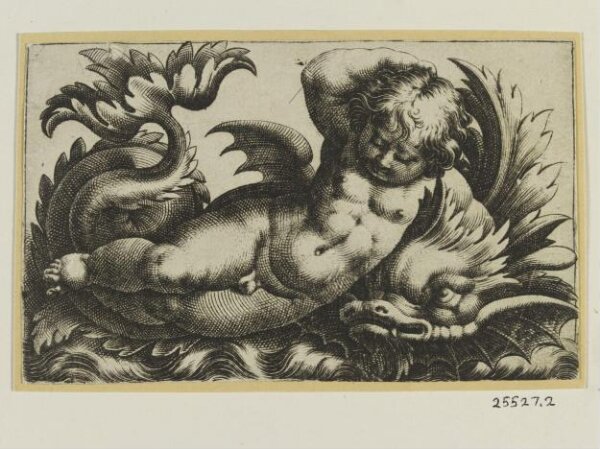 Unknown, Putti with sea monsters