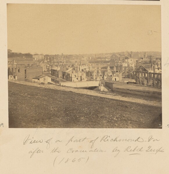 A. J. Russell, View of a part of Richmond, Virginia, after the Evacuation by Rebel Troops