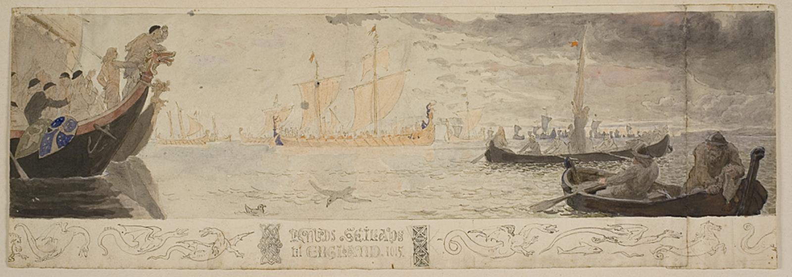 Lorenz Frølich, Knuds seilads til England 1015