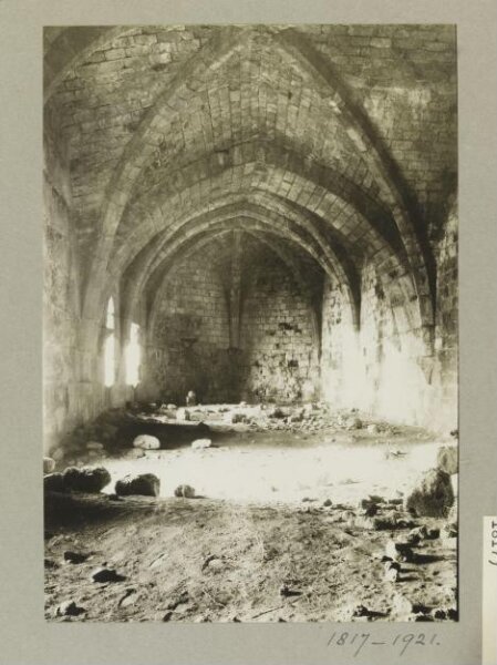 K.A.C. Creswell, Vaulting in the Pilgrims' Castle, Atlit