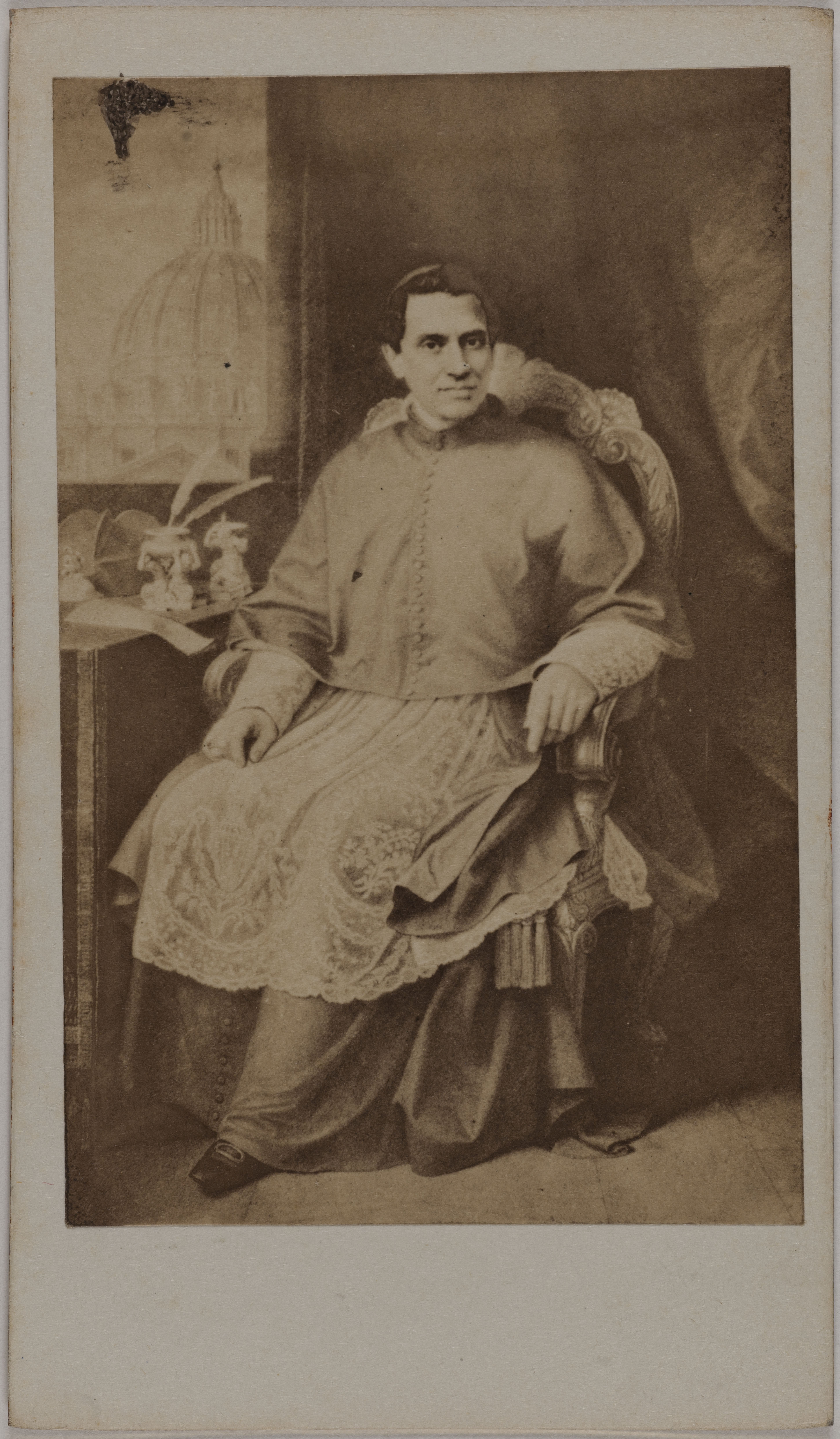 Anonyme, Portrait de Jacques Antonelli (Cardinal, homme d'Etat romain), (1806-1876)