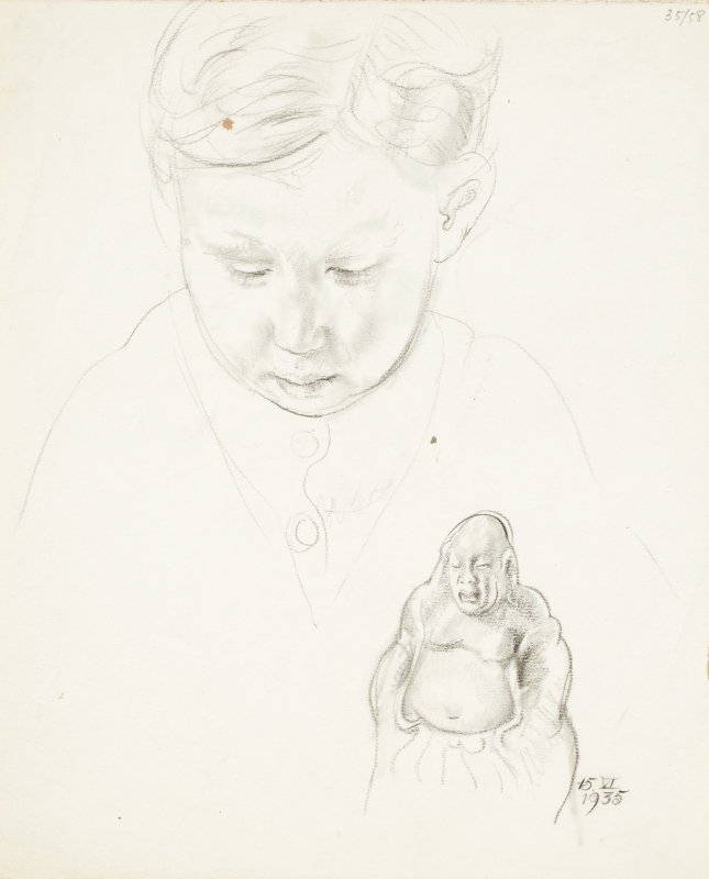Eduard (autor) Wiiralt, Poisi pea ja hiina skulptuur