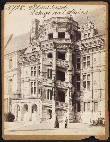 Francis Frith, Blois Castle.  Octagonal Stairs