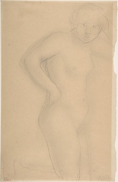 Auguste Rodin, Young Girl Kneeling