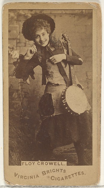 Allen & Ginter, Floy Crowell, from the Actors and Actresses series (N45, Type 1) for Virginia Brights Cigarettes