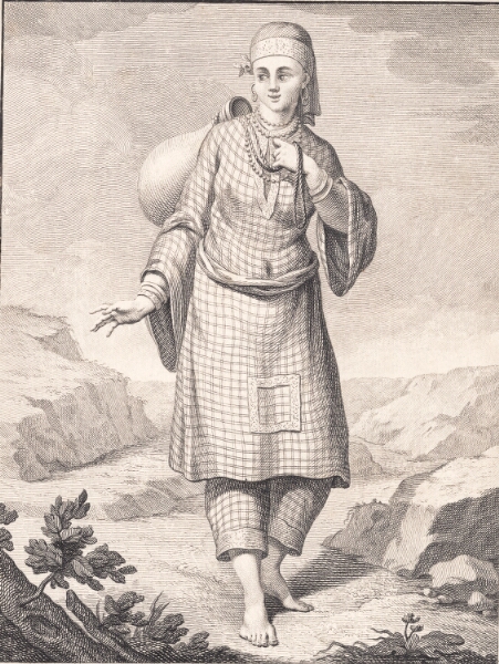 J.F. Clemens, En arabisk kvinde henter vand